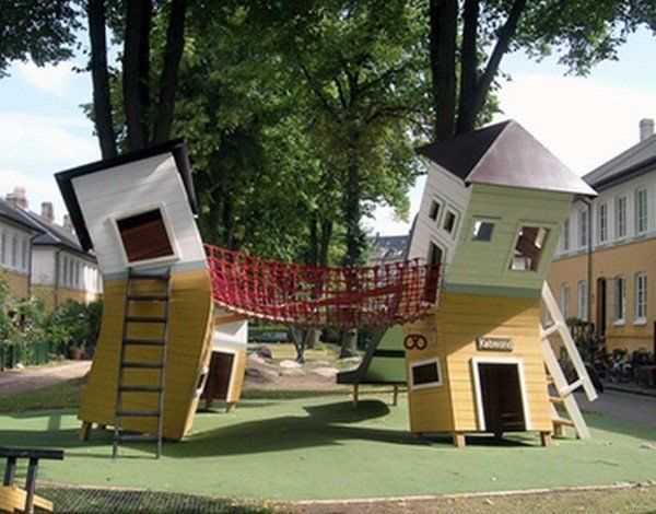 Дизайн детской площадки в частном доме (48 фото)