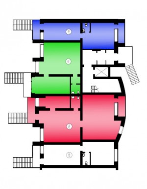 План 1 этажа, нежилые помещения