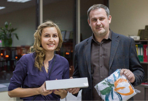 Дарина Скорнякова и коммерческий директор компании 4D Development Александр Быков
