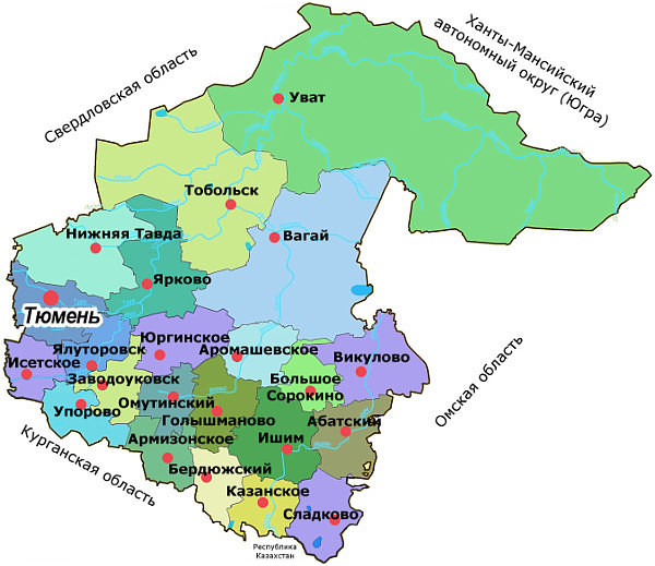 Юг Тюменской области