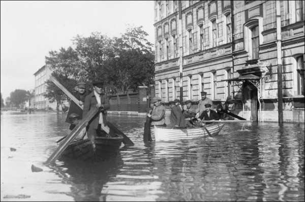 Наводнение 1924 года, Васильевский остров