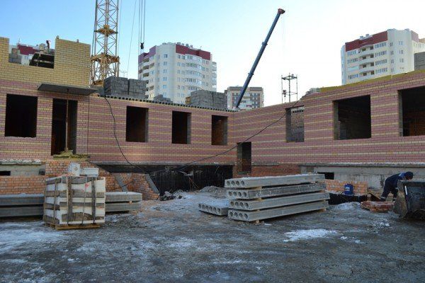Строительство детского сада в мкр «Тюменский-2» (январь 2018 г.)