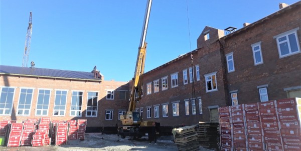 Строительство школы в Казарово