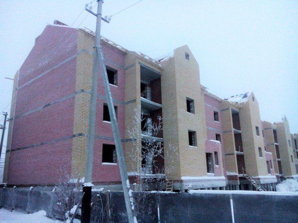Многоквартирный дом по ул. Гагарина на этапе строительства