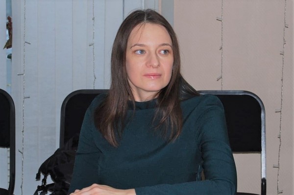 Светлана Молодкина на заседании пресс-клуба Союза строителей ТО