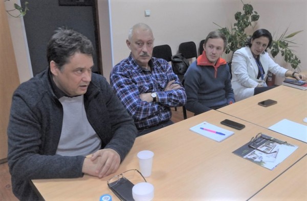 Участники встречи в Союзе строителей Тюменской области