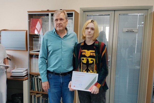 Архитектору Яне Андрюковой – Благодарность от руководства компании