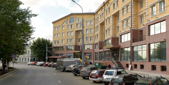 Участок ул. Ленина (дом №2а) до реконструкции