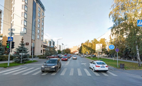 Участок ул. Орджоникидзе, закрытый для проезда с 15:00 до 18:30