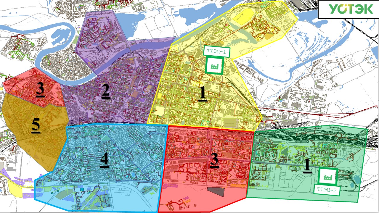 График подключения отопления по районам Тюмени