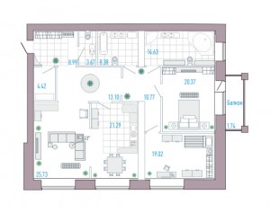 Планировка квартиры Silver