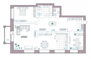 Планировка квартиры Gold