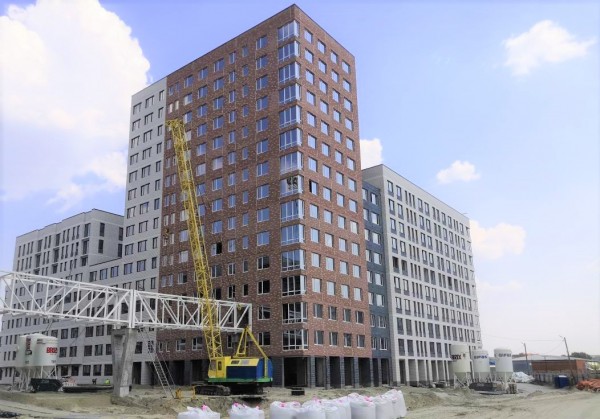 Строительство ЖК в районе ул. Кремлевская (май 2023 г.)