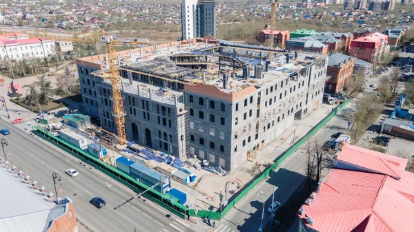 Строительство нового главного корпуса ТГУ