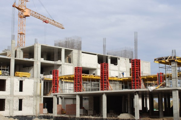 Строительство школы в Плеханово