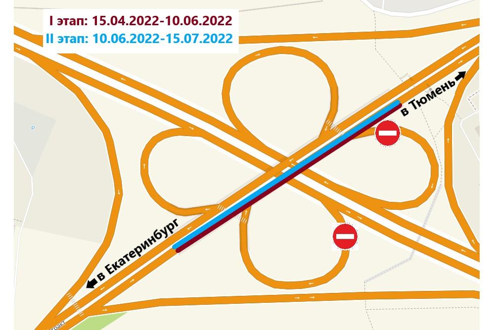 Развязка на московском тракте тюмень схема